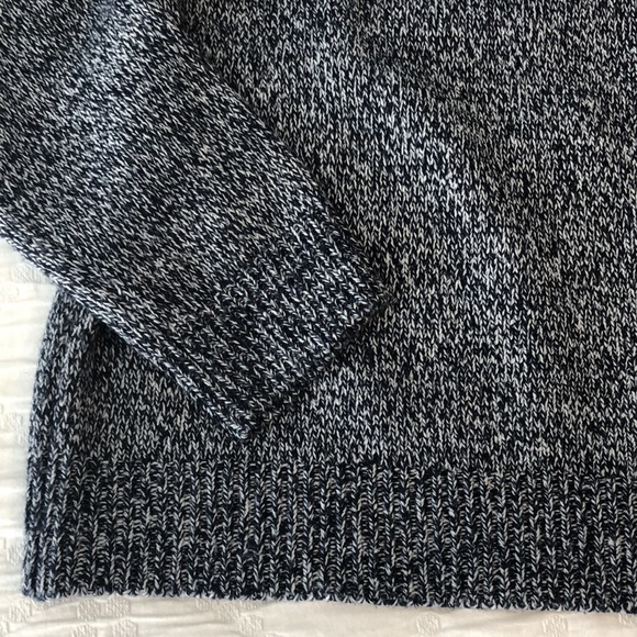 Top man grey blue white knit sweater sz medium - Picture 4 of 7